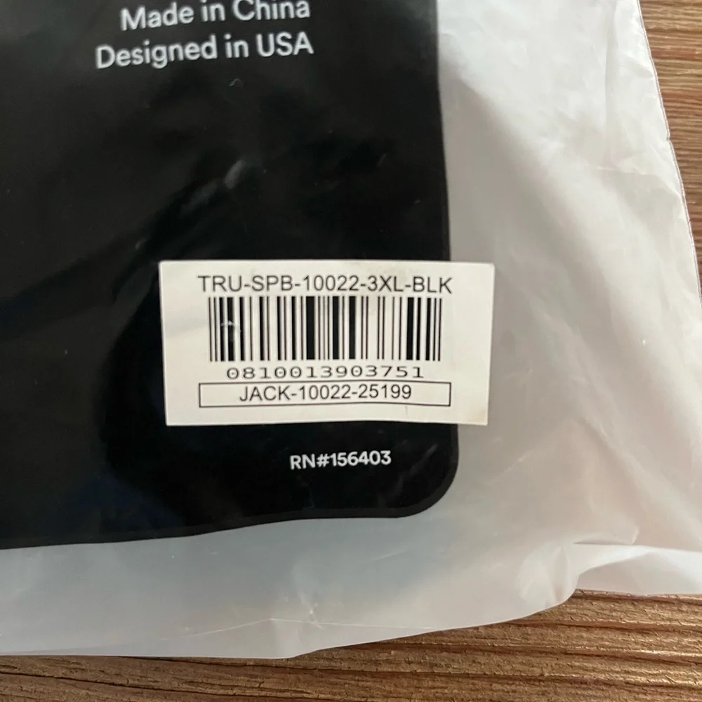 True kind Daily Comfort Wirefree Shaper Bra - Black- Size 3xl- NWT